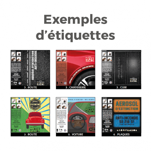 Extincteur personnalisé design ABF