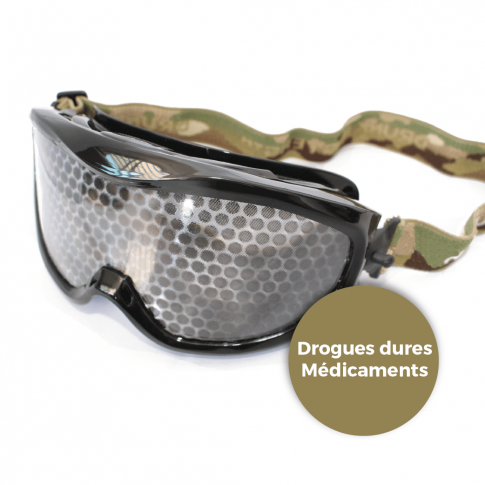 Lunettes simulation drogues dures et médicaments