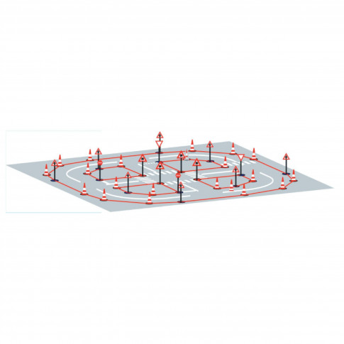 Circuit pédagogique "intersection" sans feux tricolores