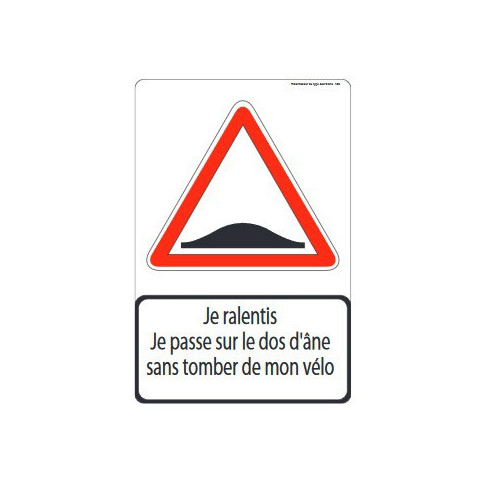 Panneau DOS D'ÂNE avec texte pédagogique
