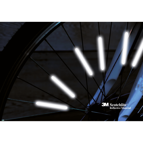 Set mit 10 personalisierten Speichenreflektoren für Fahrräder (In Deutschland nicht verfügbar)