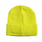 Bonnet jaune fluorescent avec logo sécurité routière