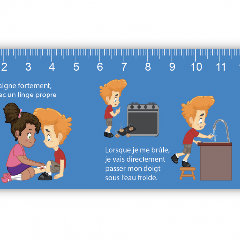 Lineal 30 cm „Notrufnummern und Erste Hilfe”