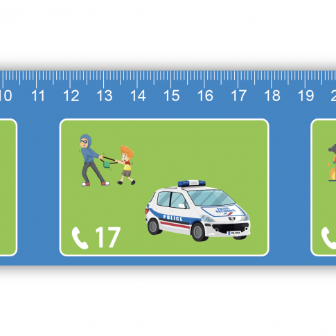 Lineal 30 cm „Notrufnummern und Erste Hilfe”