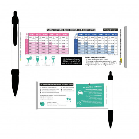 Stylo "Calcul du taux" Neutre - JeRentreSafe