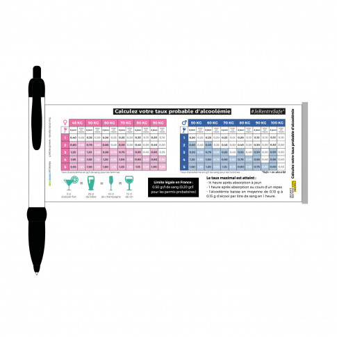 Stylo "Calcul du taux" Neutre - JeRentreSafe