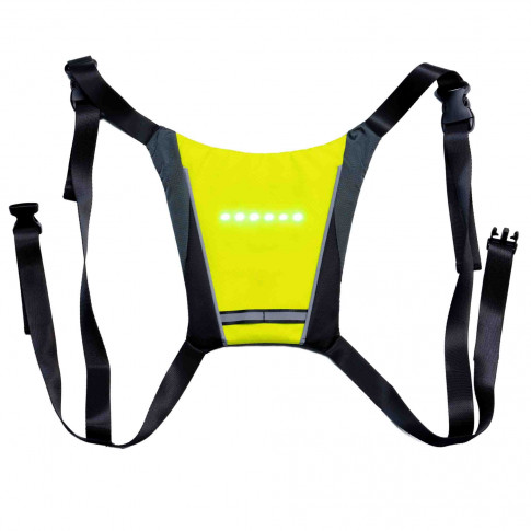 Leuchtweste für Radfahrer mit Blinkern