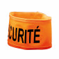 Flexible orangefarbene Armbinde aus Polyester „Sécurité”