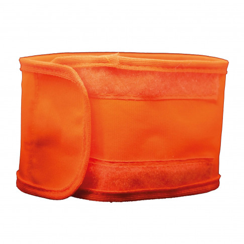 Brassard orange souple en polyester "sécurité"