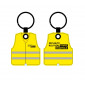 Porte clés gilet led à pression "Sécurité Routière"