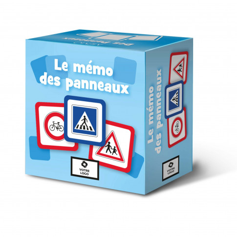 Jeu de carte "mémo panneaux routiers" personnalisable