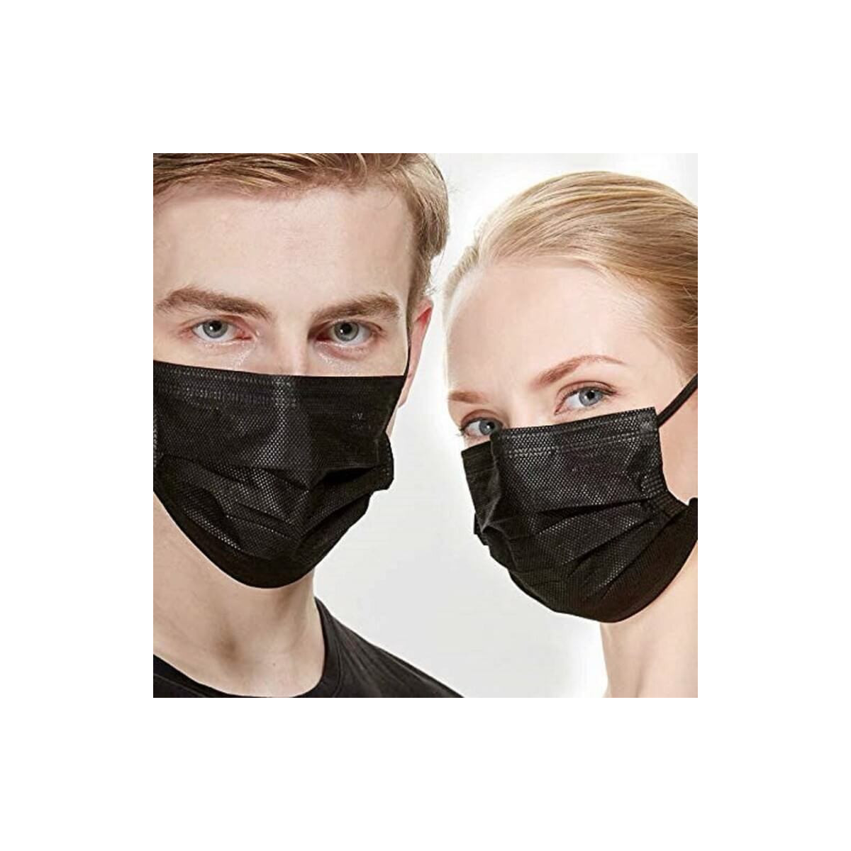 Masque jetable noir : masque chirurgical noir livraison rapide