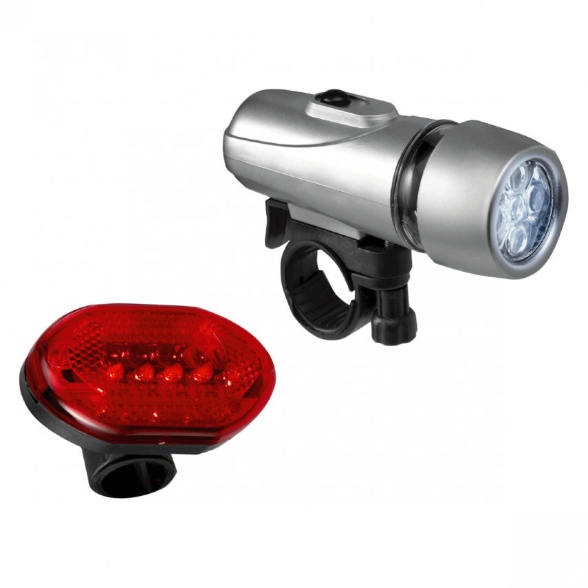 Eclairage vélo LED - Lumière vélo Set - Lampe arrière et avant