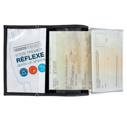 Personalisierte Hülle für Fahrzeugschein mit „Kevlar”-Effekt