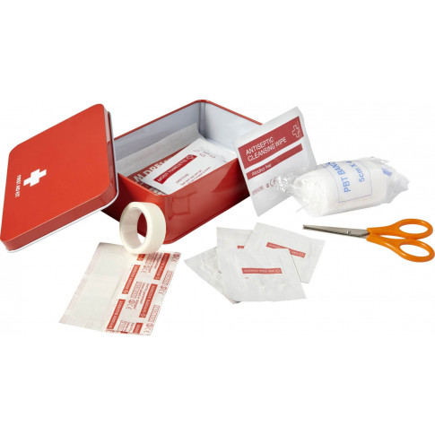 Kit de premiers secours avec boîte en métal