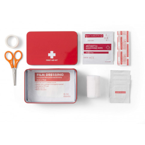 Kit de premiers secours avec boîte en métal