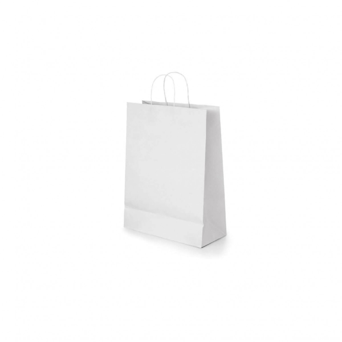 Sac en papier kraft blanc (petit format) - Personnalisable