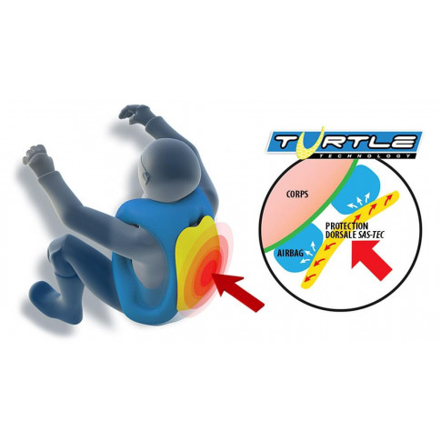 Neongelbe Airbag-Weste für Motorradfahrer  – Turtle 2 Helite™