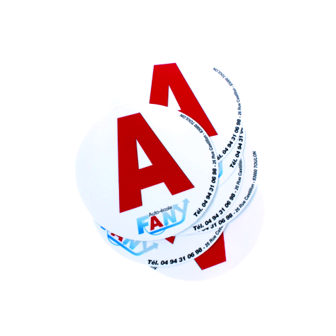 Reflektierende Scheibe, selbstklebend, individuell gestaltbar