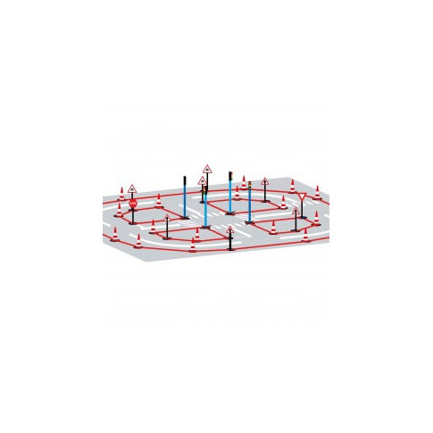 Circuit pédagogique "intersection" sans feux tricolores