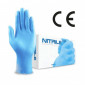 Boîte de 100 gants en nitrile bleu - EN 455