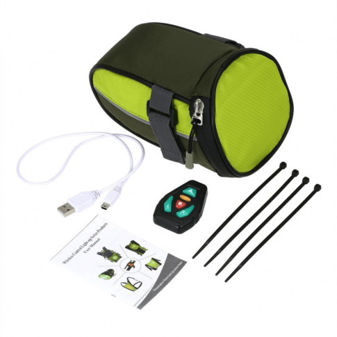 Fahrradtasche mit LED-Blinkern