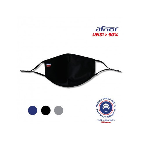 Masque Ninja réglable AFNOR personnalisé 100 lavages