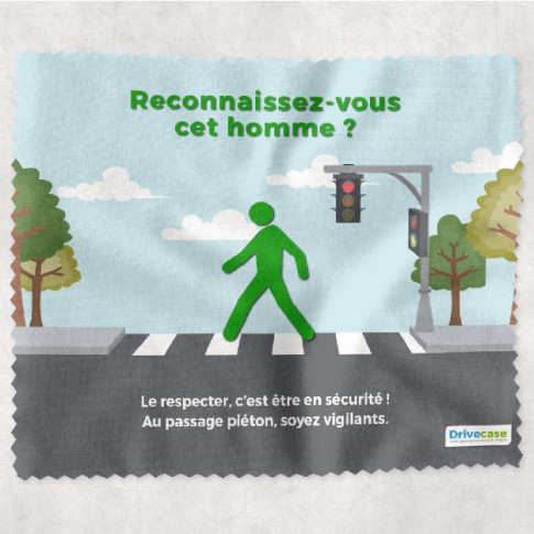 Brillenputztuch zur Unfallverhütung