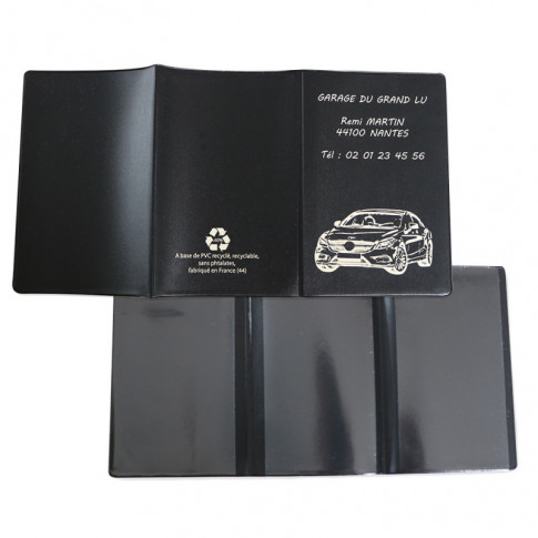 Fahrzeugscheinhalter aus recyceltem Kunststoff