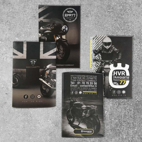 Fahrzeugscheinhalter für Motorräder