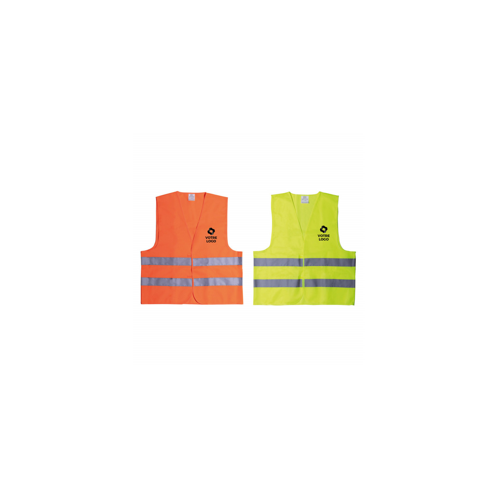 Lot 10 Gilets De Sécurité Réfléchissants Jaunes Fluo – Haute Visibilité 360°, Taille Unique, Respirants, Pour Travail, Chantier, Vélo, Course Nuit