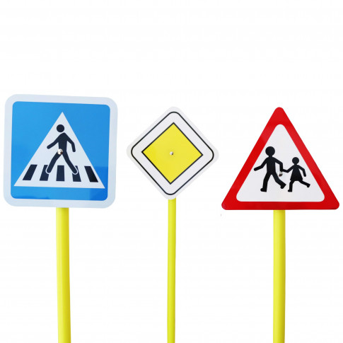 Kit école : 9 panneaux de signalisation routière