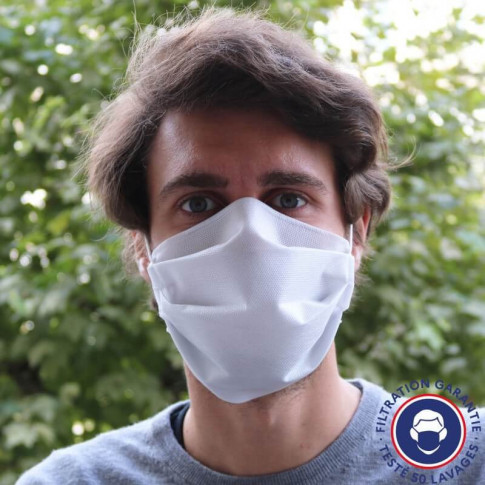 Masque AFNOR intissé lavable 50 fois - Made In France