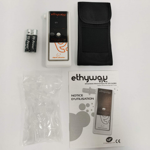 Ethylotest électronique "ETHYWAY V2" NF EN 16280