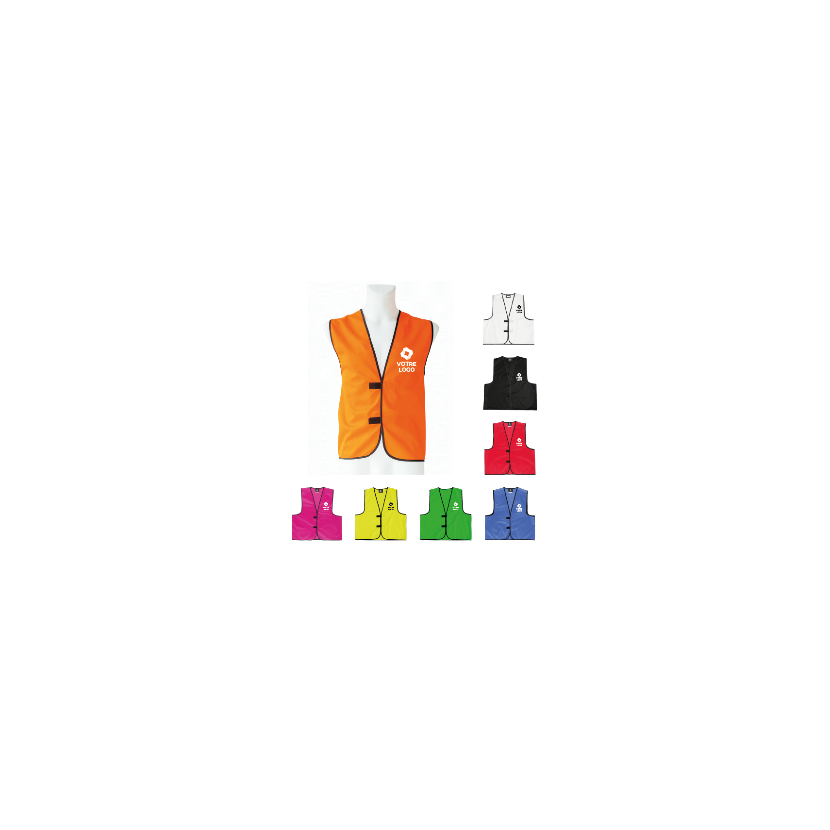 Poches de gilet de sécurité haute visibilité personnalisées gilets
