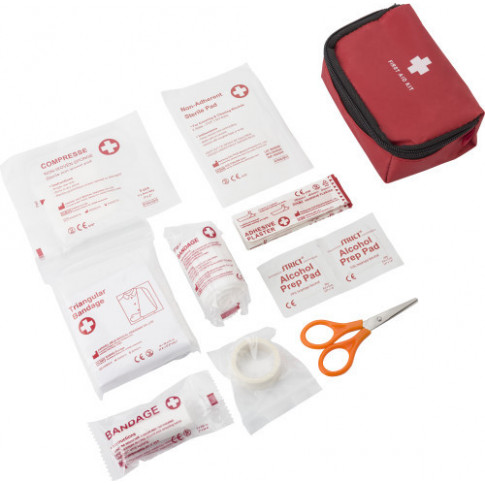 Trousse de premiers secours avec pochette zippée personnalisée
