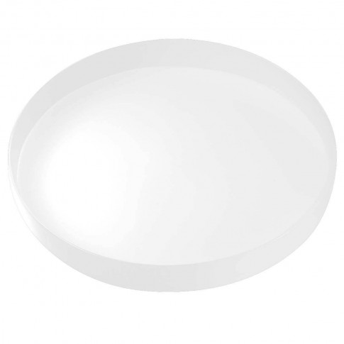 Weißes Kunststofftablett mit 4 Bechern