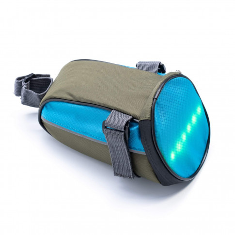 Fahrradtasche mit LED-Blinkern