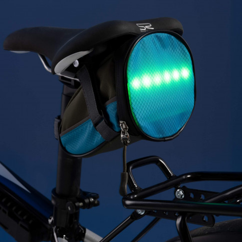 Sacoche vélo avec clignotants LED