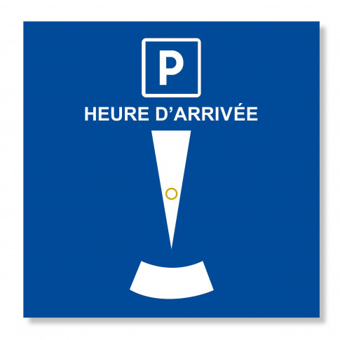 Personalisierte blaue Scheibe Giradisque© (Kreisverkehr)