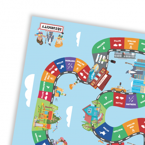 Riesenspiel zur Verkehrssicherheit Sécuricity©