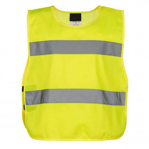 Personalisierbare Sicherheitsweste für Erwachsene (Einheitsgröße) – seitliche Gummibänder