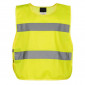 Personalisierbare Sicherheitsweste für Erwachsene (Einheitsgröße) – seitliche Gummibänder