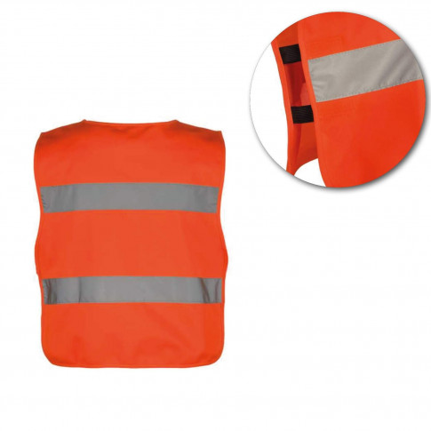 Gilet sécurité adultes (taille unique) personnalisable - élastiques latéraux