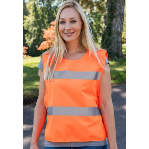 Gilet de sécurité orange fluo - Textile personnalisable