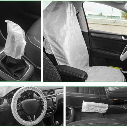 Protection volant voiture, 250 housses jetables