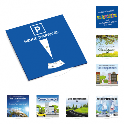 Personalisierte Parkscheibe