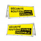 Banderole banner "Sécurité Routière" avec structure