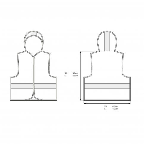 Gilet réfléchissant enfant avec capuche (2 tailles)