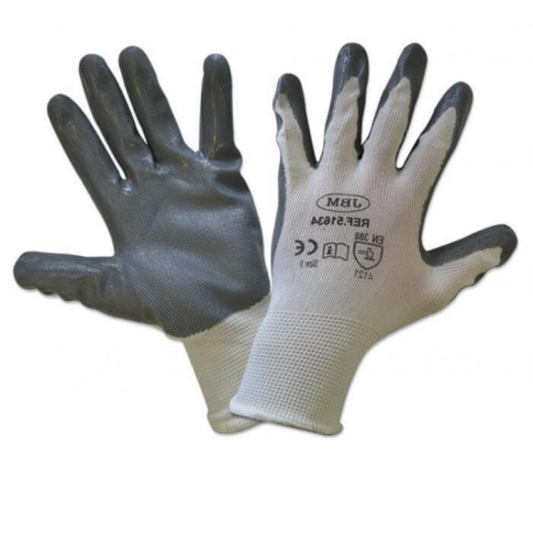 Paire de gants de manutention renforcés en nitrile 